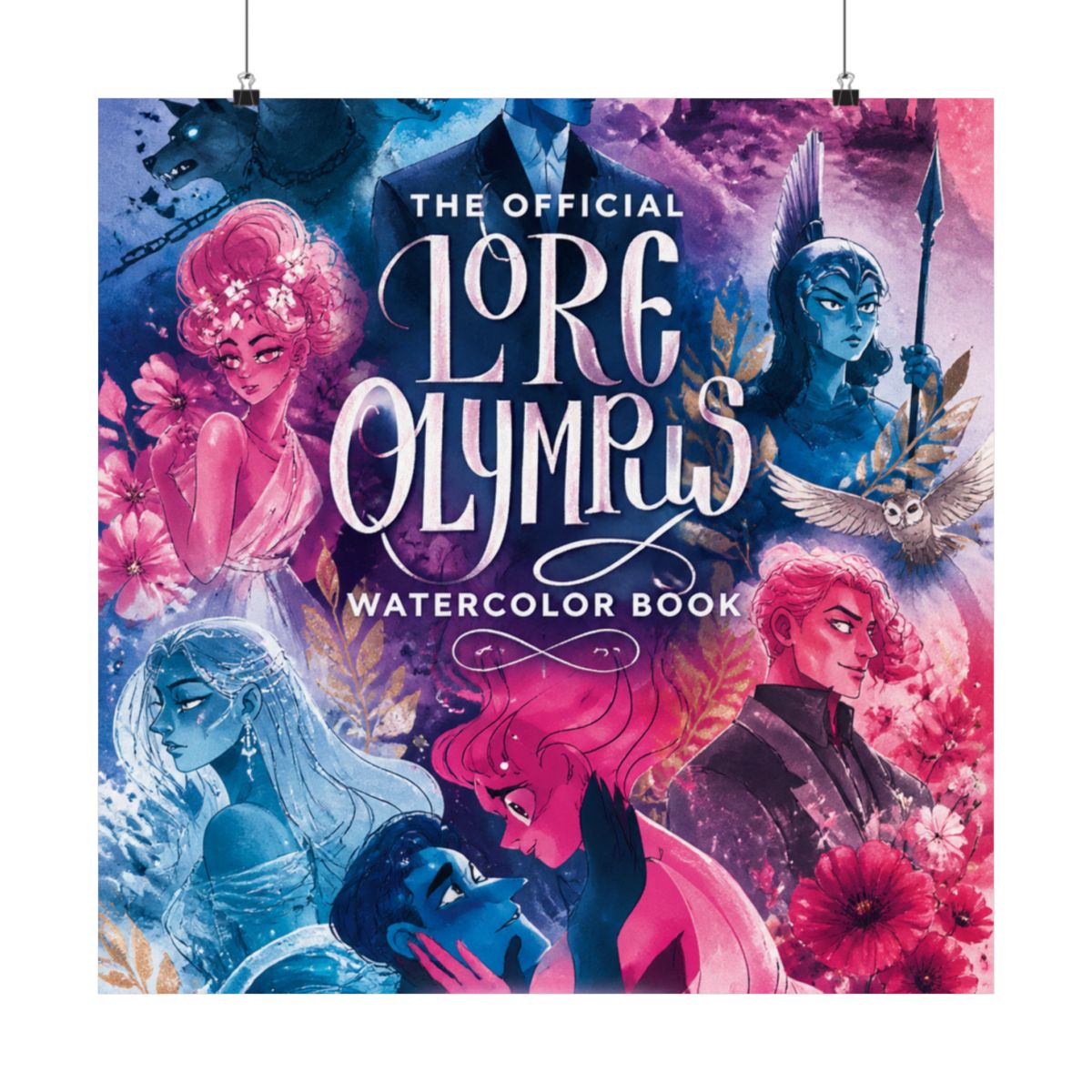 The Official Lore Olympus Watercolor Book: 20 simple watercolor lessons inspired by the #1 New York Times bestselling series and WEBTOON phenomenon ―... a watercolor pad with preprinted sketches! - alternate angle 3, merchandise