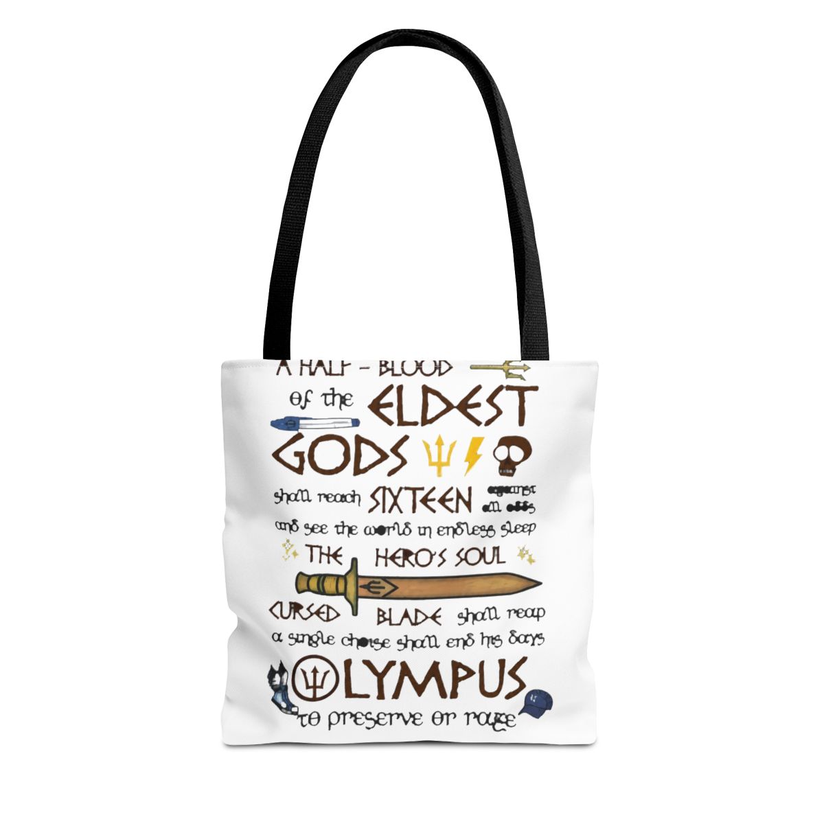 G2TUP Heroes of Olympus Shoulder Bag Book Lover Inspired Gift Riptide Sword Bags Movie Merch | Lore Olympus