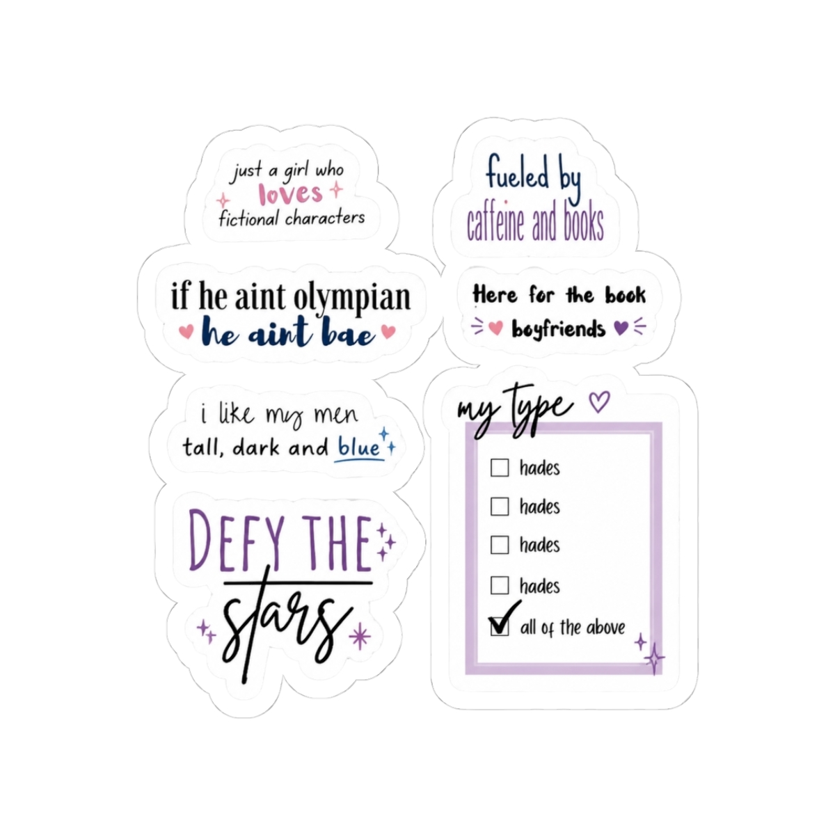 Lore Olympus Hades Memorable Moments Webtoon Art Sticker/Magnet Value Pack - Official stickers merchandise