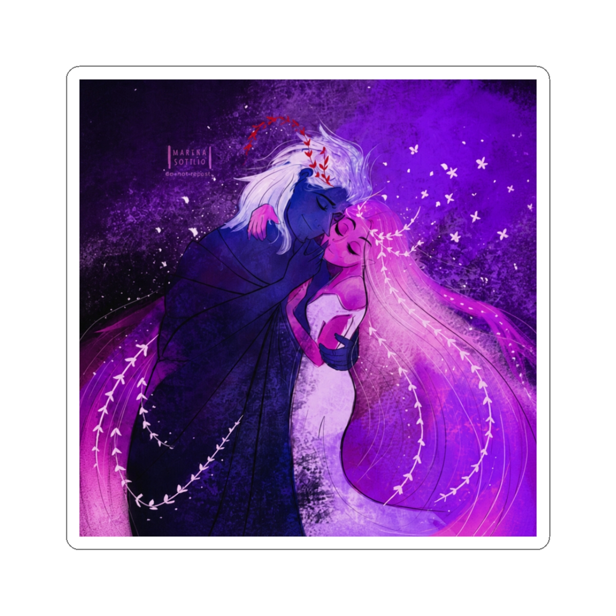 Hades _amp_ Persephone (Lore Olympus) Sleeveless Top - Official Creator merchandise