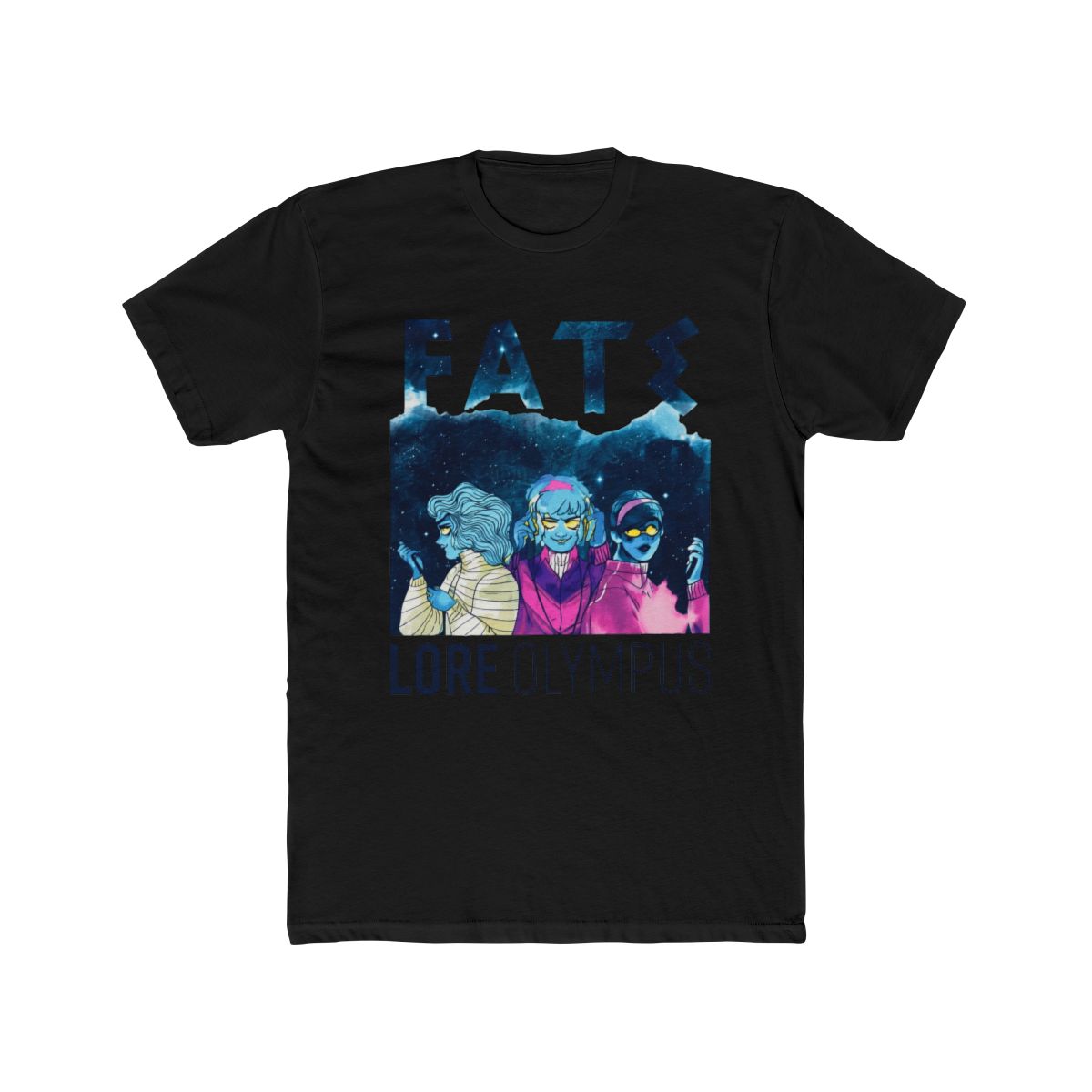 Lore Olympus Fate Sisters T Shirt - alternate angle 3, merchandise