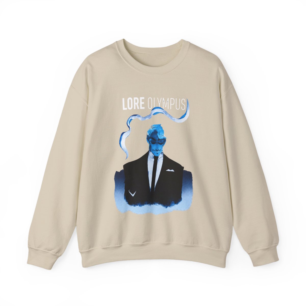 Lore Olympus Hades Dip-Dye Crewneck - alternate angle 5, merchandise