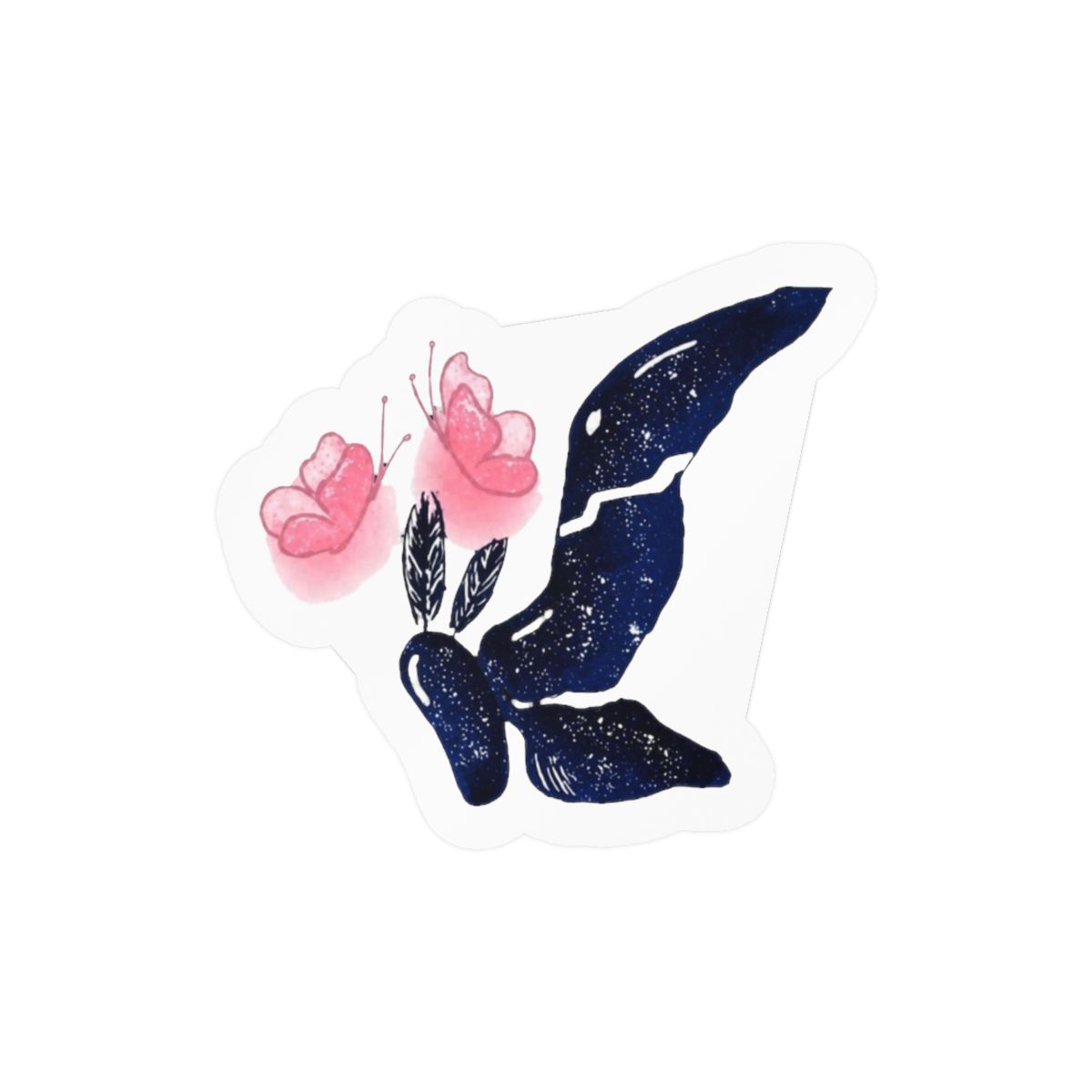 Lore Olympus Moth and Butterfly Hadesxpersephone Art Bumper Sticker Vinyl Decal 5" - Official stickers merchandise