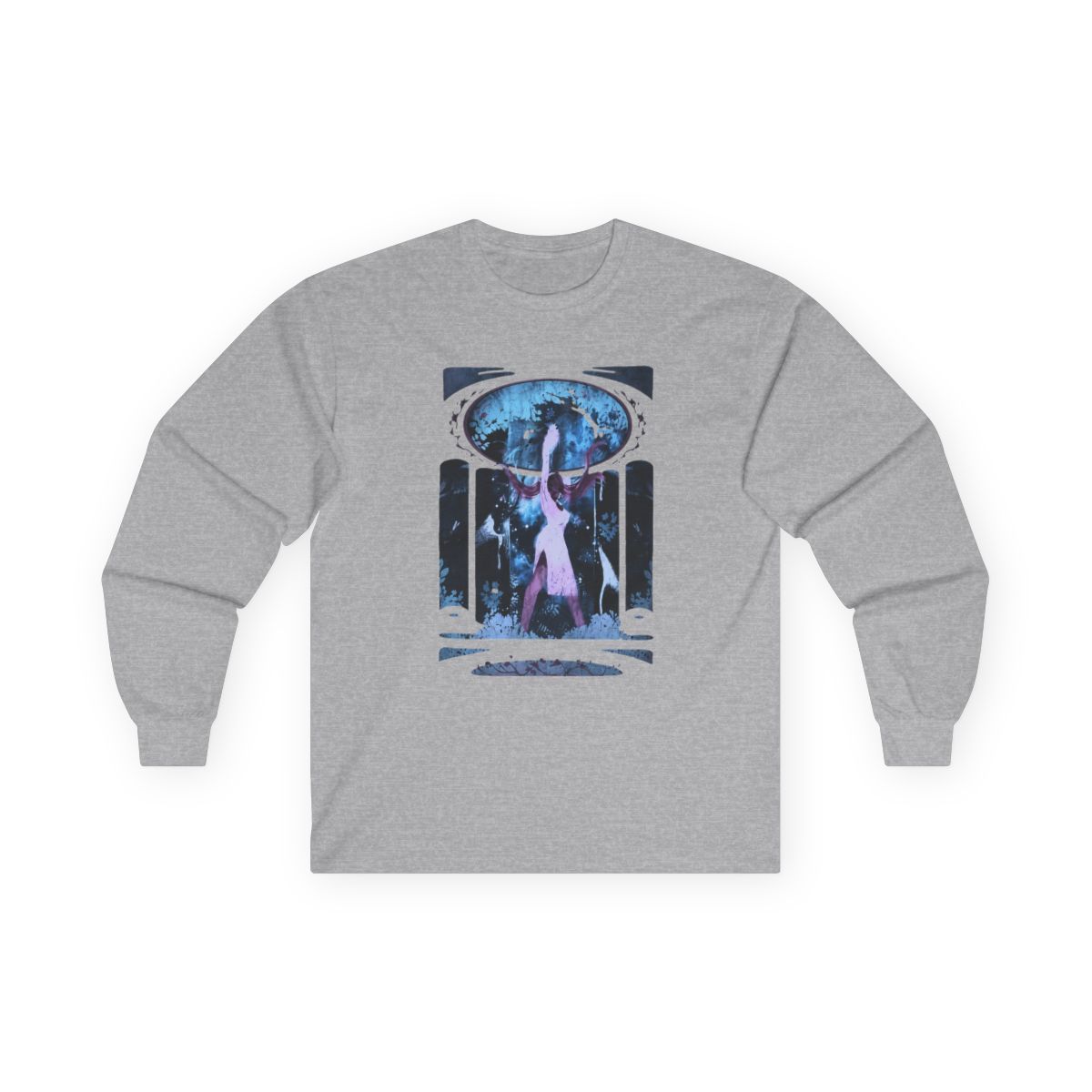 Persephone Among The Trees Black Long Sleeve | Lore Olympus - Official long-sleeves merchandise