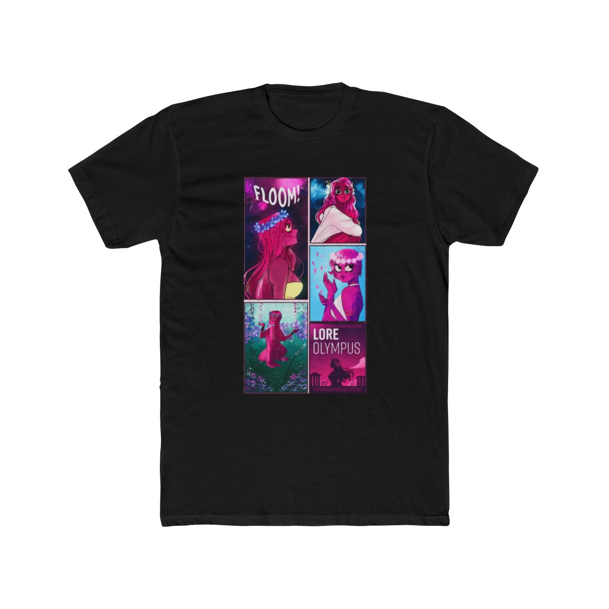 Lore Olympus Persephone Panels Boyfriend Fit Girls T Shirt - alternate angle 3, merchandise