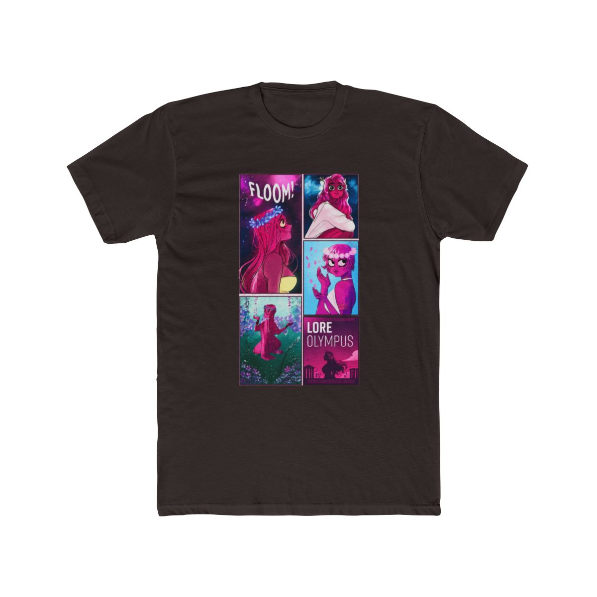 Lore Olympus Persephone Panels Boyfriend Fit Girls T Shirt - alternate angle 2, merchandise