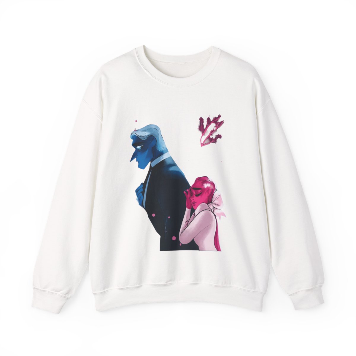 Lore Olympus Shirt Lore Olympus Hades Persephone Sweatshirts Art Crew Neck Short Sleeve Navy T - Official sweatshirts merchandise