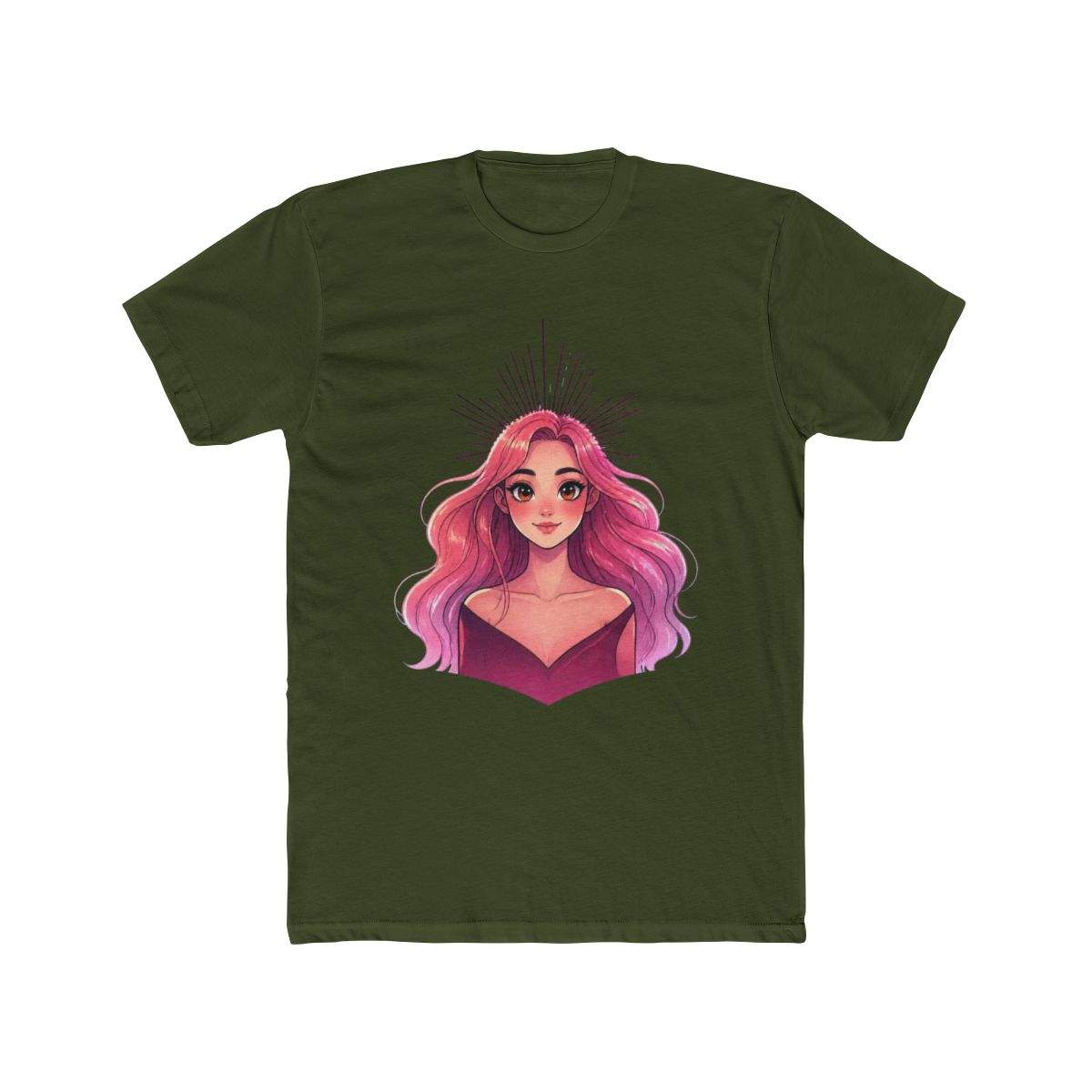 Lore Olympus Persephone Crown Boyfriend Fit Girls T Shirt - alternate angle 5, merchandise